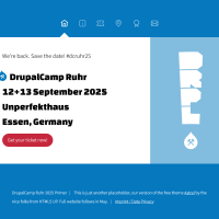 DrupalCamp Ruhr 2025 Website Screenshot
